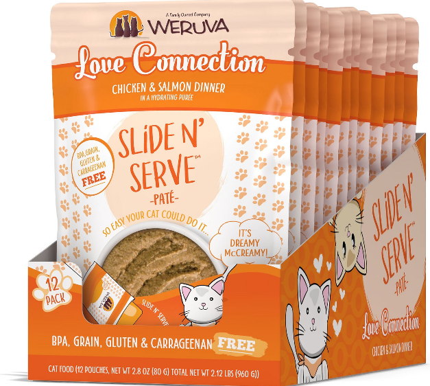 Weruva Slide N' Serve Love Connection Chicken & Salmon Pate