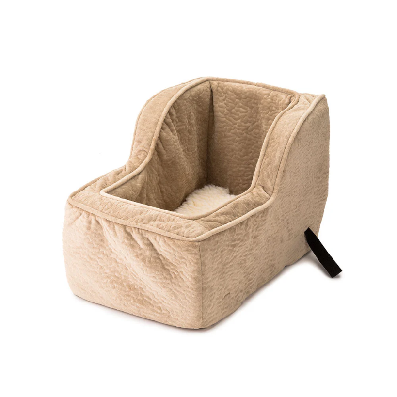 Console dog car sales seat with high back