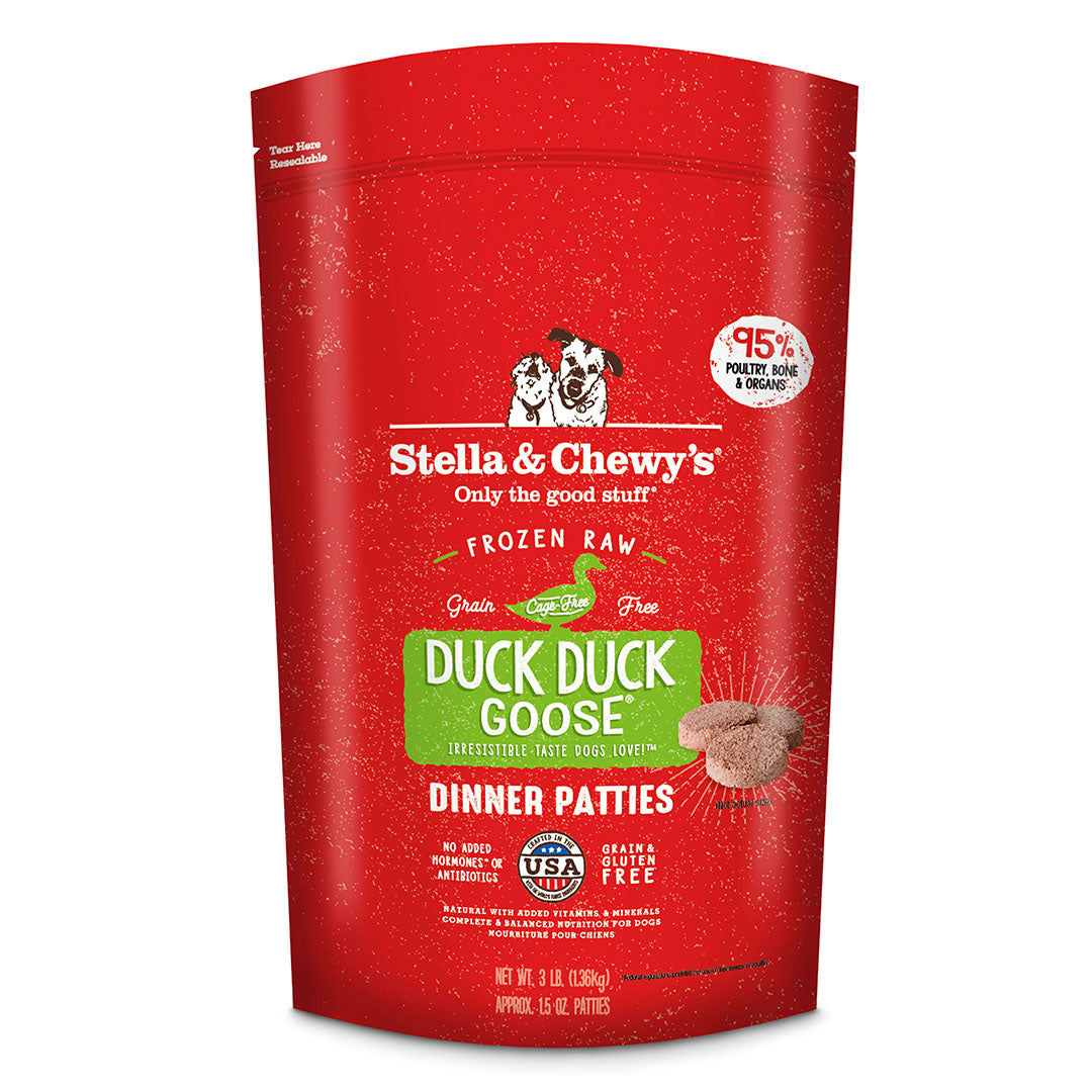 Stella & Chewy's Raw Frozen Duck Duck Goose Dinner Patties