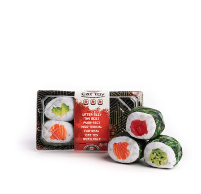 Fabcat 6pc Sushi Roll Tray Catnip Toy Fabcat 6pc Sushi Roll Tray Catnip Toy