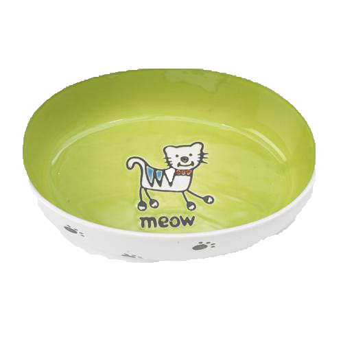 Petrageous Silly Kitty Oval Bowl