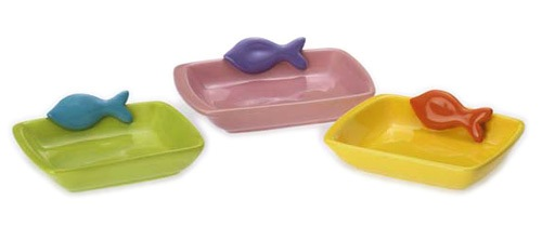 Petrageous Teeny Tiny Fish Cat Bowl
