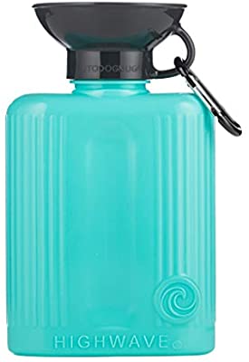 Messy Mutts Stainless Travel Water Bottle & Bowl Blue