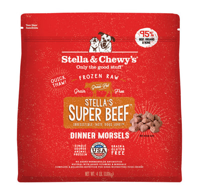 Stella & Chewy's Dog Raw Frozen Super Beef Morsels 4 lbs. Stella & Chewy's Dog Raw Frozen Super Beef Morsels 4 lbs.