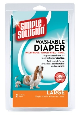Simple Solution Large Washable Diaper for Dogs Simple Solution Large Washable Diaper for Dogs