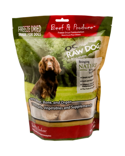 OC Raw Freeze Dried Beef & Produce Sliders 14 oz. OC Raw Freeze Dried Beef & Produce Sliders 14 oz.