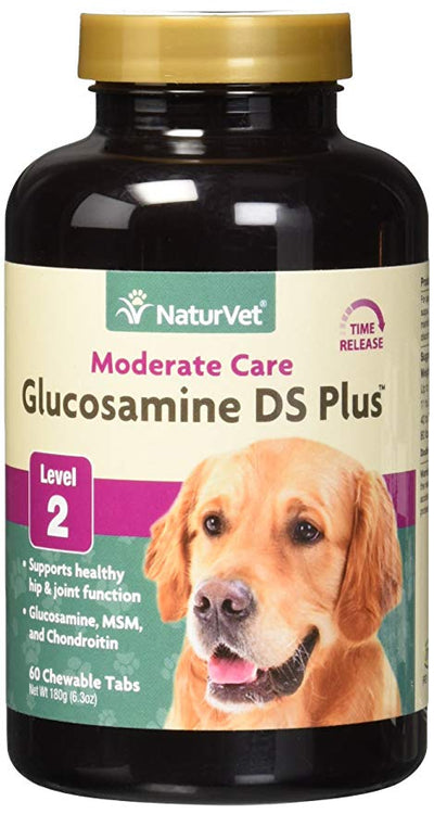 NaturVet Glucosamine DS Plus Tabs Level 2 Moderate Care 60ct NaturVet Glucosamine DS Plus Tabs Level 2 Moderate Care 60ct