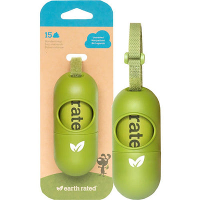 Earth Rated Dispenser with Unscented Poop Bags Earth Rated Dispenser with Unscented Poop Bags
