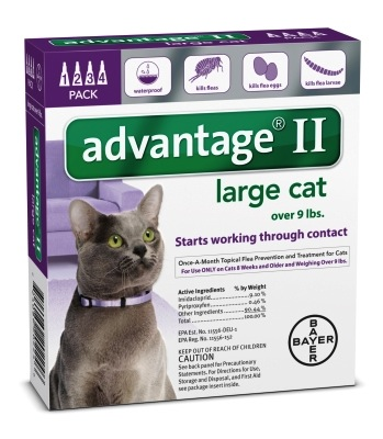 Advantage II for Cats 4-pack