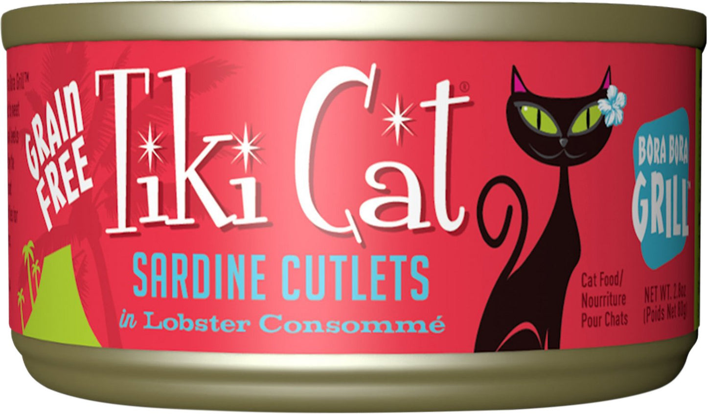 Tiki Cat Grill Sardine Cutlets in Lobster Consomme
