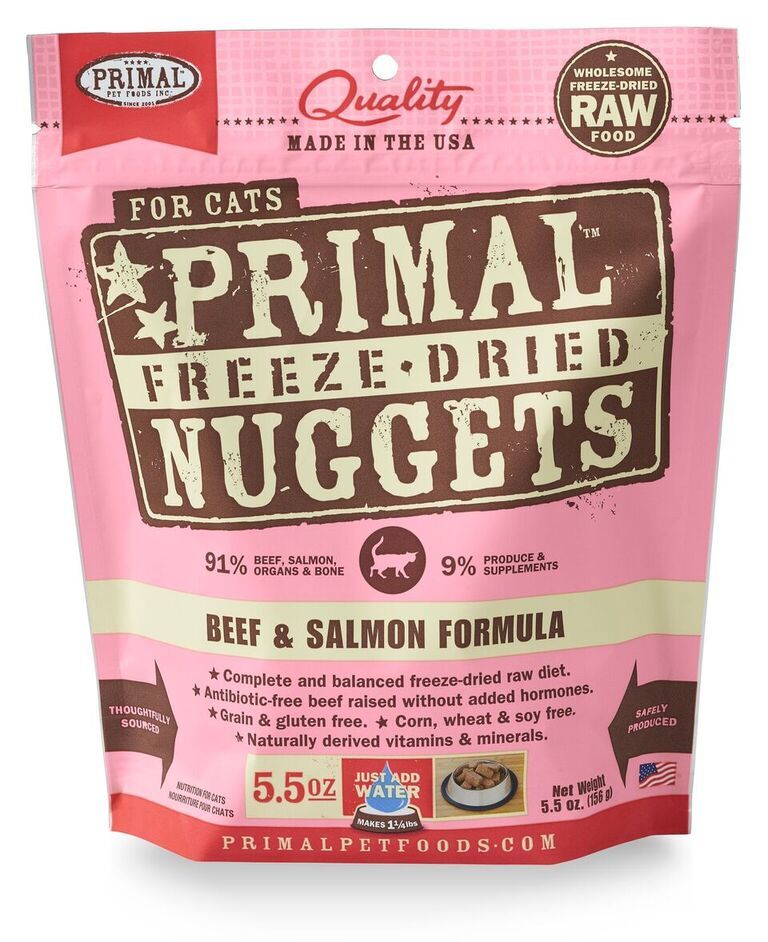 Primal Cat Freeze-Dried Beef & Salmon Formula