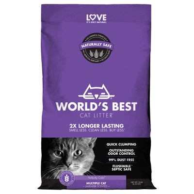 Worlds Best Multi-Cat Lavender Scented Litter Worlds Best Multi-Cat Lavender Scented Litter