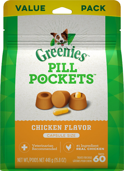 Greenies Pill Pockets  Capsules Chicken Flavor Greenies Pill Pockets  Capsules Chicken Flavor