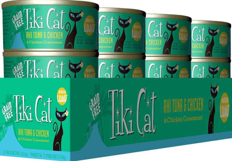 Tiki Cat Luau Ahi Tuna & Chicken in Chicken Consomme