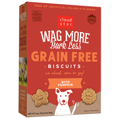 Cloud Star Wag More Bark Less Grain Free Oven Baked Biscuits with Pumpkin Cloud Star Wag More Bark Less Grain Free Oven Baked Biscuits with Pumpkin