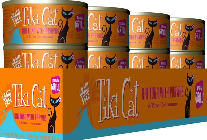 Tiki Cat Grill Ahi Tuna and Prawns in Broth