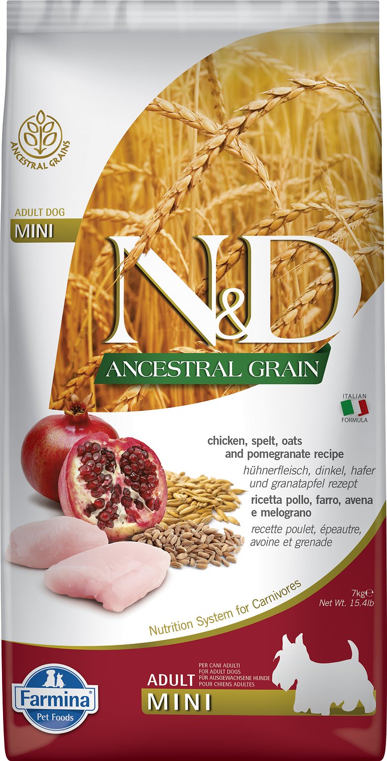 Farmina N&D Ancestral Grain Chicken & Pomegranate Mini Breed