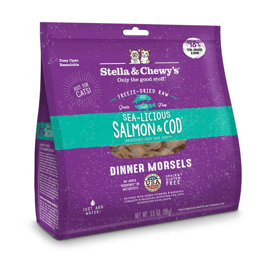 Stella & Chewy's Cat Freeze-Dried Sea-Licious Salmon & Cod