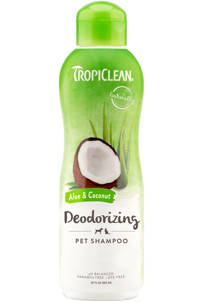 Tropiclean Deodorizing Aloe & Coconut Shampoo 20 oz. Tropiclean Deodorizing Aloe & Coconut Shampoo 20 oz.