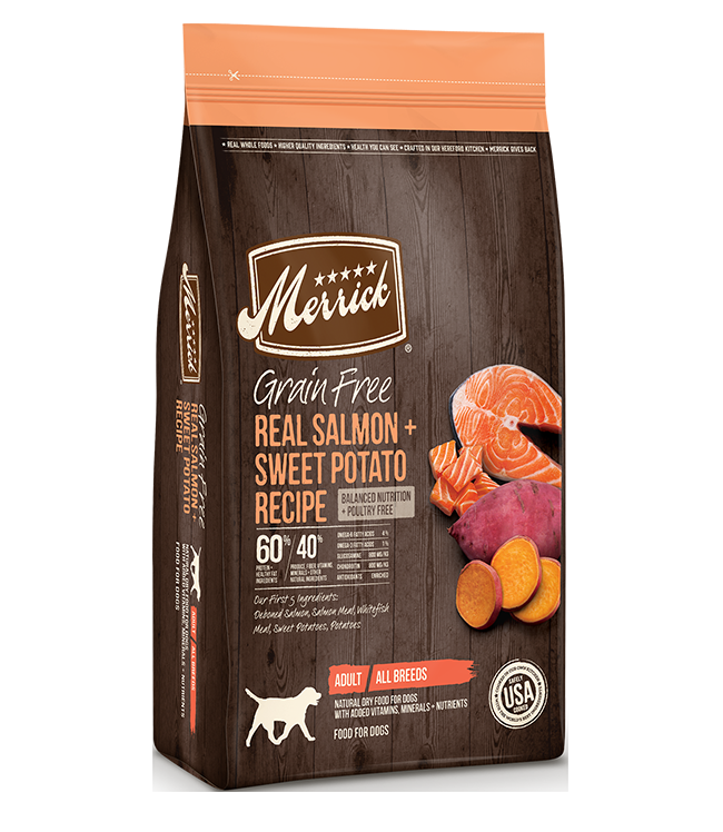 Merrick Grain-Free Real Salmon & Sweet Potato Recipe