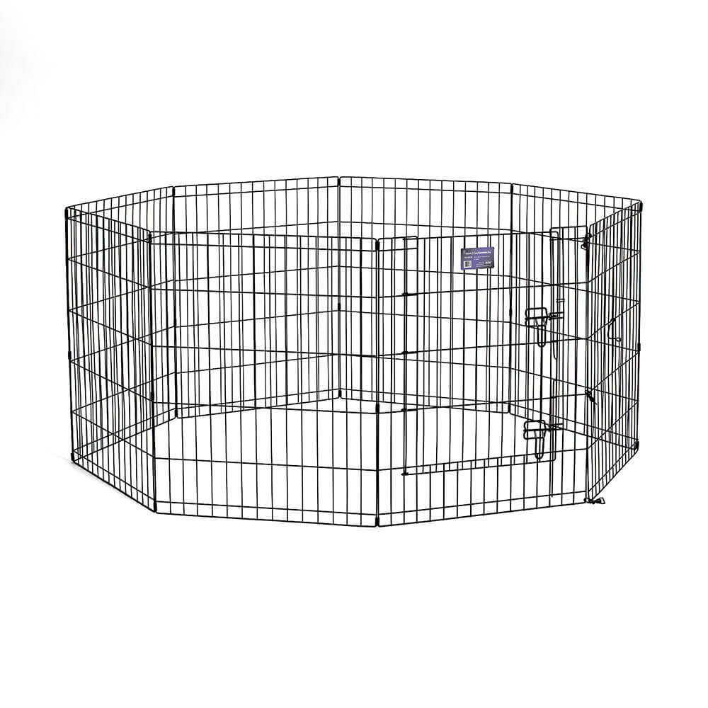 Midwest Black 8 Panel Exercise Pen
