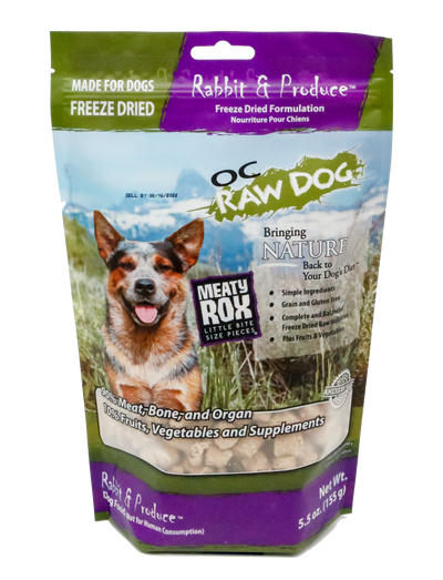 OC Raw Freeze-Dried Rabbit & Produce Rox OC Raw Freeze-Dried Rabbit & Produce Rox