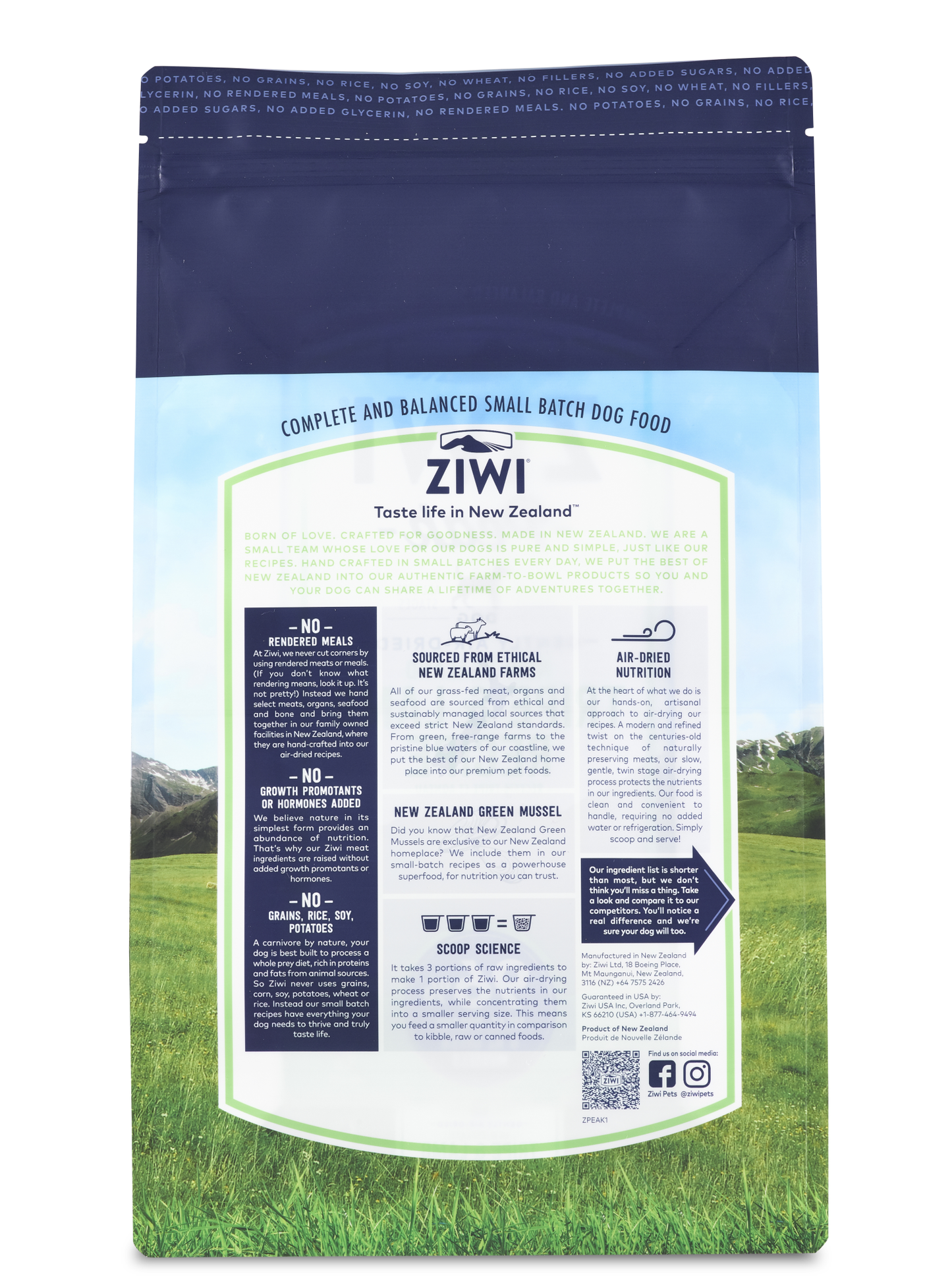 Ziwi Peak Air-Dried Tripe & Lamb Recipe