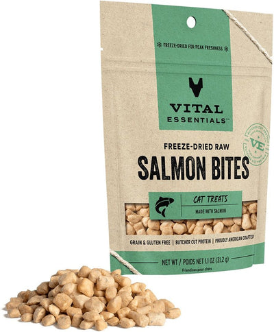 Vital Essentials Cat Freeze Dried Alaskan Salmon 1.1 oz.