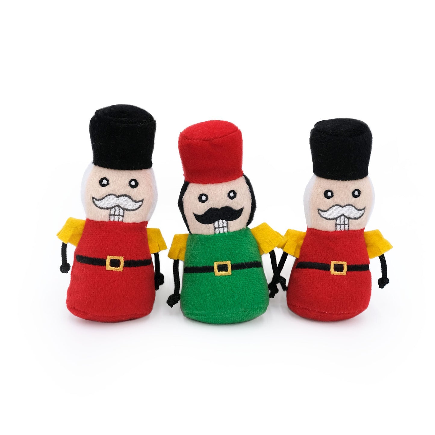 ZippyPaws Holiday Miniz 3 pk Nutcrackers