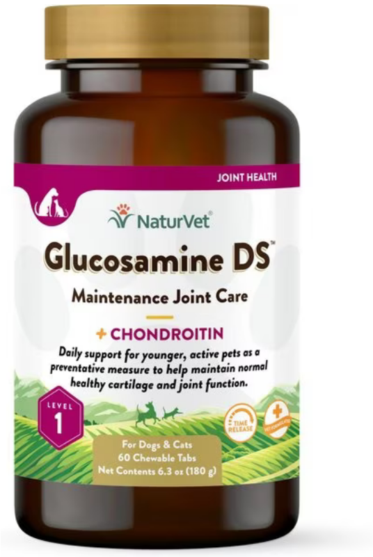 NaturVet Glucosamine DS Level 1 Maintenance Tablets 60 ct.