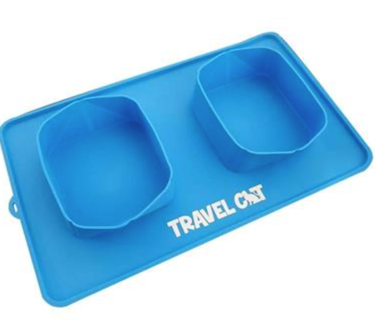 Travel Cat Foldable All-In-One Bowl & Mat