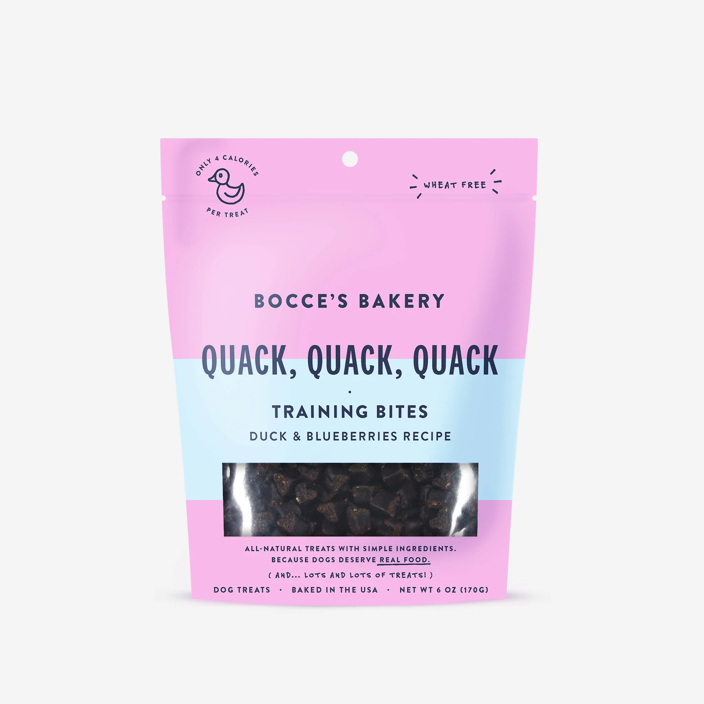 Bocce's Training Bites Quack, Quack, Quack Duck & Blueberries 6 oz.