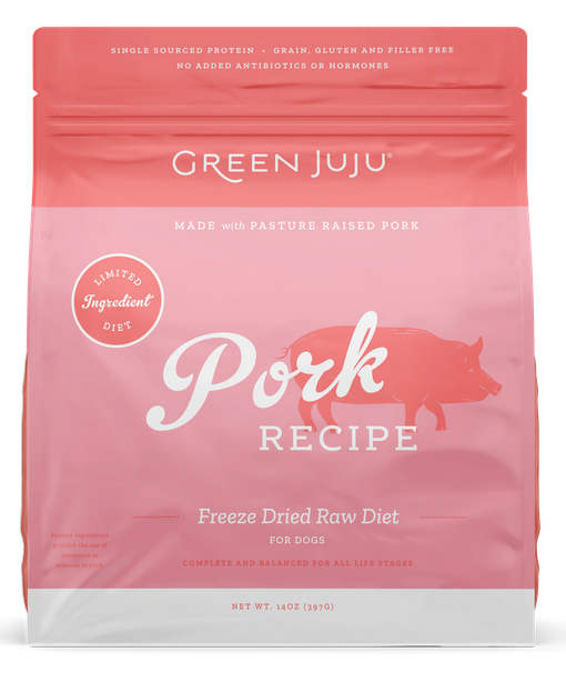 Green Juju Freeze Dried Limited Ingredient Pork 14 oz.