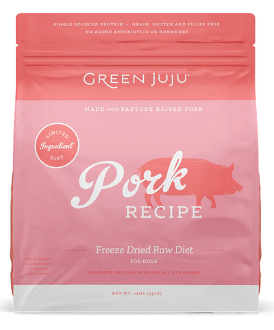 Green Juju Freeze Dried Limited Ingredient Pork 14 oz.