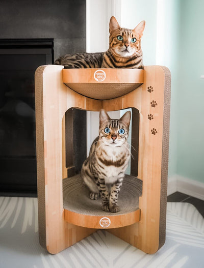 Necoichi Cozy Cat Scratcher Tower