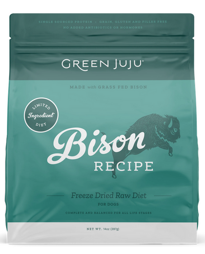 Green Juju Freeze Dried Limited Ingredient Bison 14 oz.