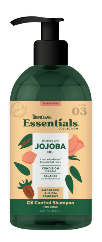 Tropiclean Essentials Jojoba Oil Shampoo 16 oz