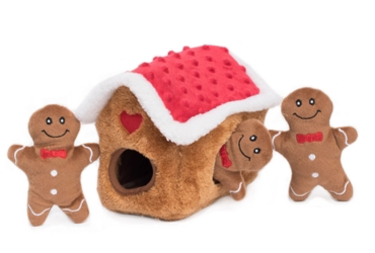 Zippy Paws Holiday Burrow Gingerbread House