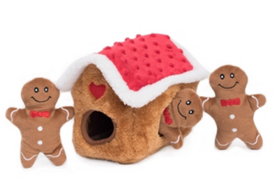 Zippy Paws Holiday Burrow Gingerbread House