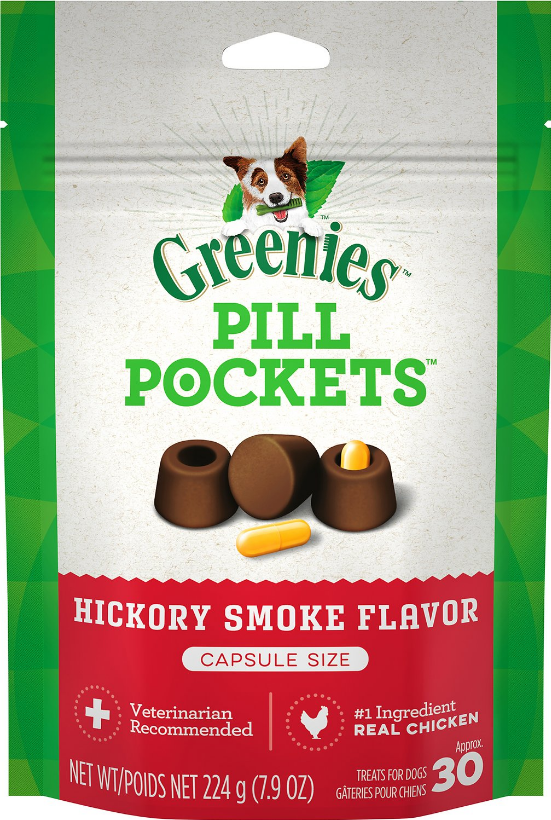 Greenies Pill Pockets Capsules Hickory Flavor