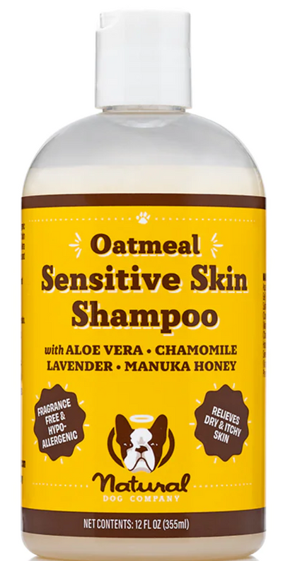 Natural Dog Company Sensitive Skin Oatmeal Shampoo 12 fl oz
