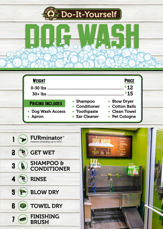 Dog wash prices deals