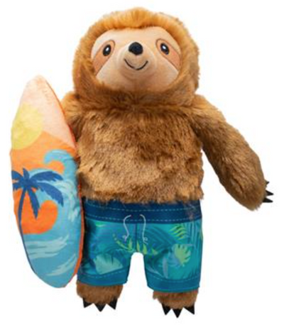 Fringe Sloth Makin' Waves Plush Dog Toy