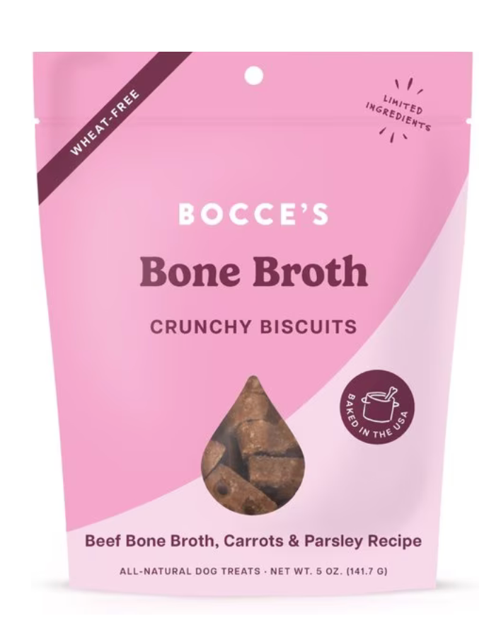 Bocce's Carrots & Parsley With Bone Broth Biscuits 5oz.
