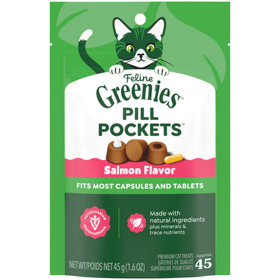 Greenies Pill Pockets Cat Salmon 45 ct.