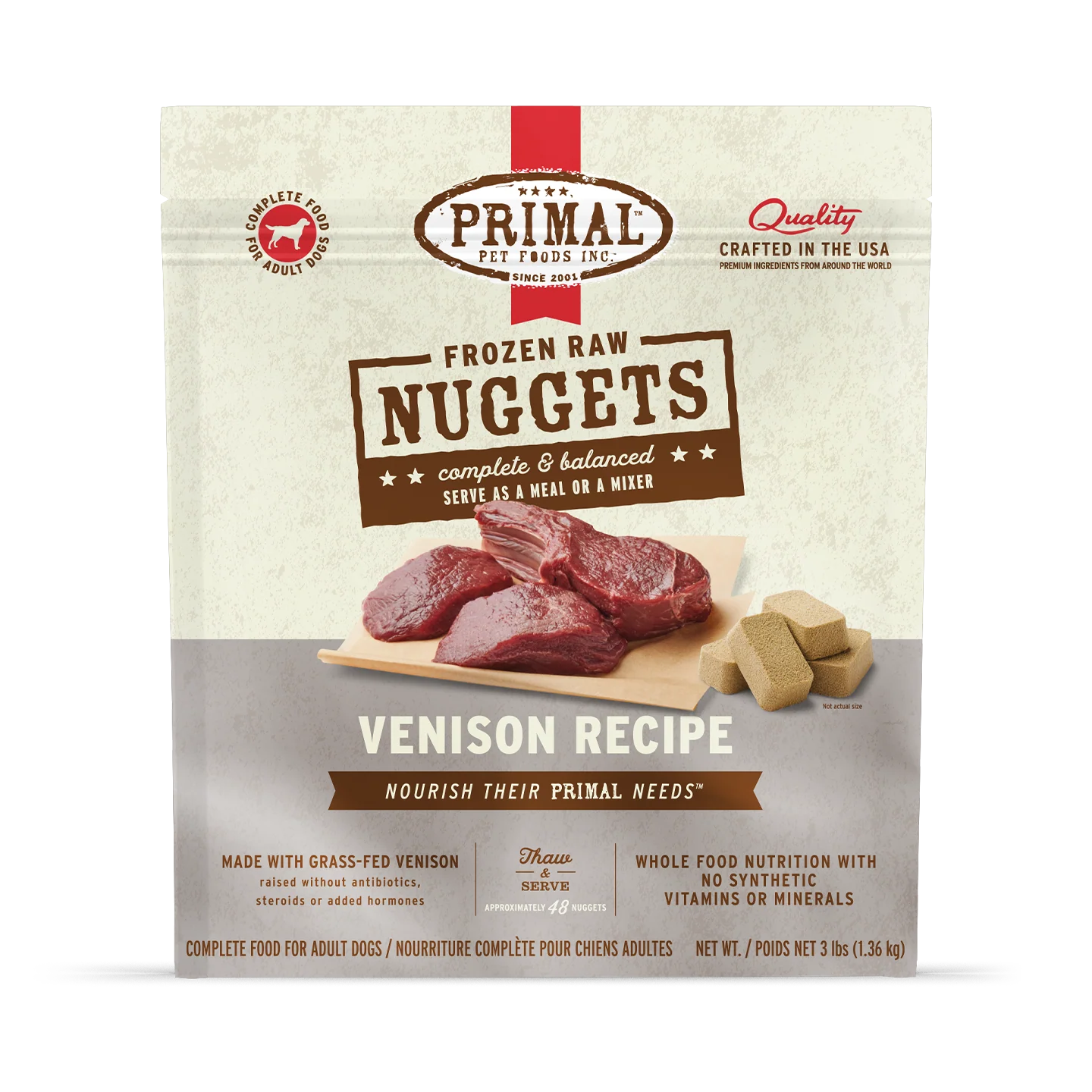 Primal Raw Frozen Venison Formula
