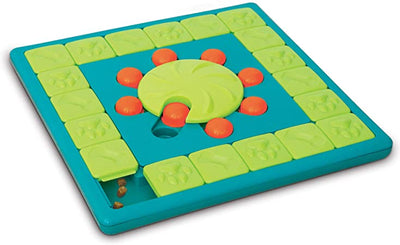 Nina Ottosson MultiPuzzle Interactive Treat Dog Puzzle Toy Blue Level 4