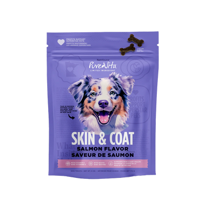 Pure Vita Skin & Coat Treats Dog 6 oz.