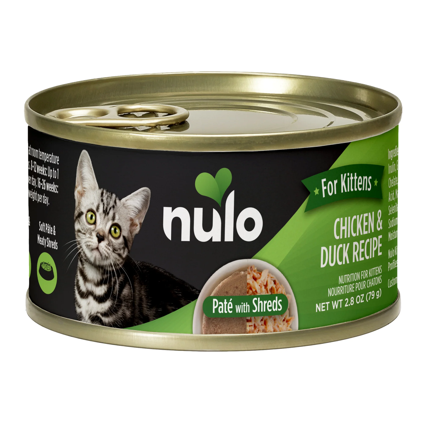 Nulo Kitten Pate with Shreds Chicken & Duck