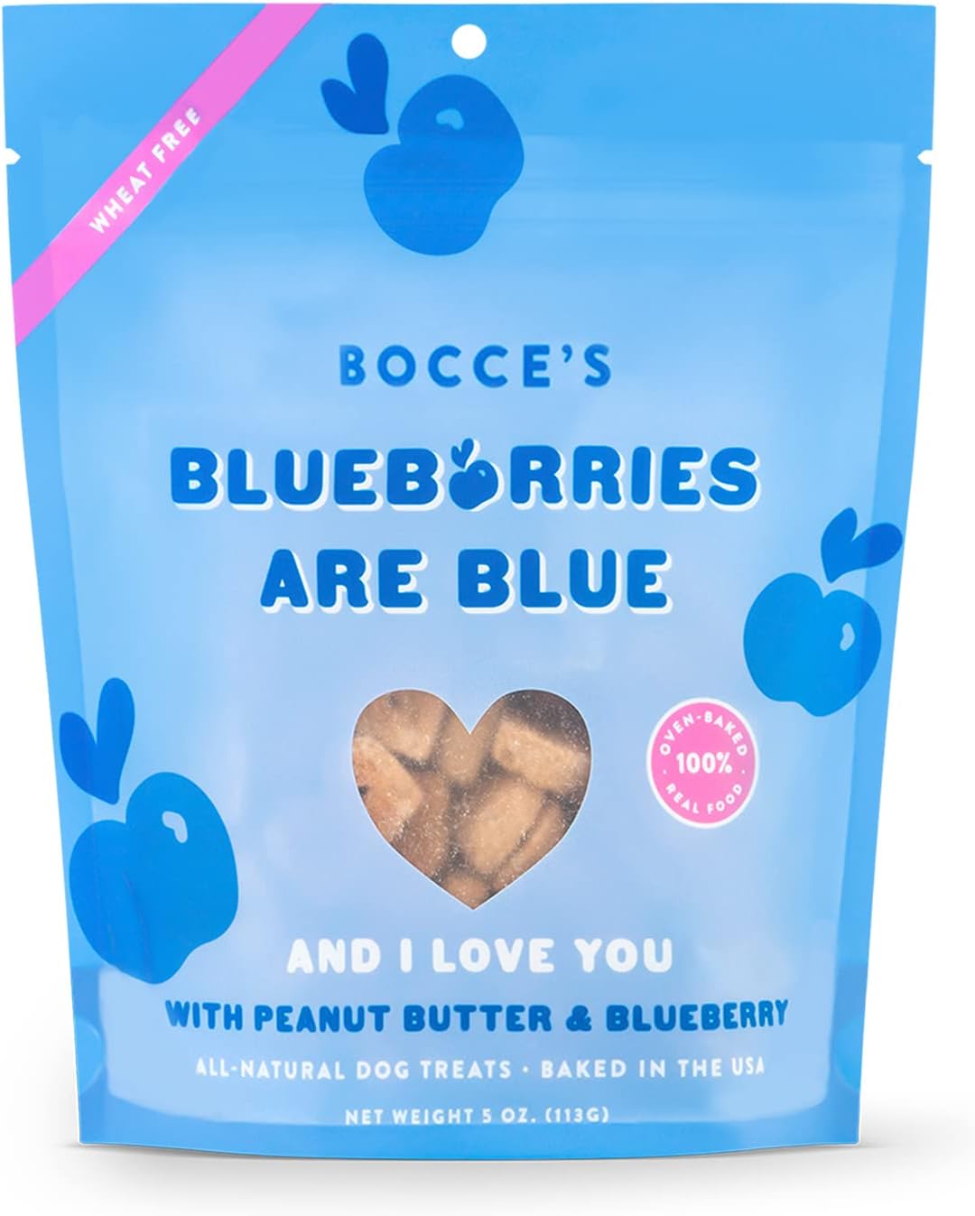 Bocce's Valentine Blueberries Are Blue & I Love You 5 oz